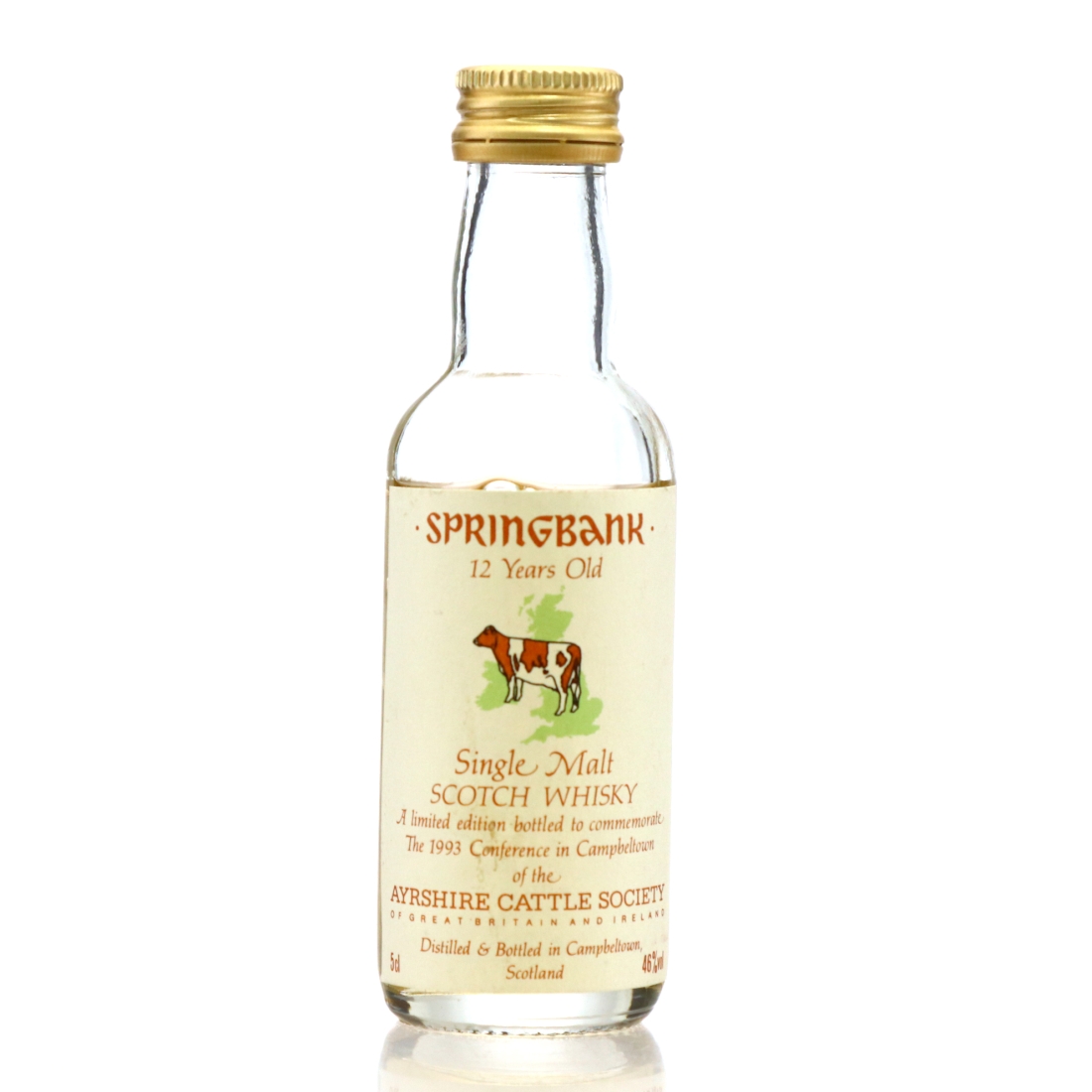 Springbank 12 Year Old Miniature / Ayrshire Cattle Society
