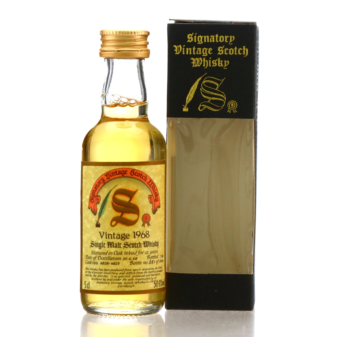 Glenlivet 1968 Signatory Vintage 22 Year Old Miniature
