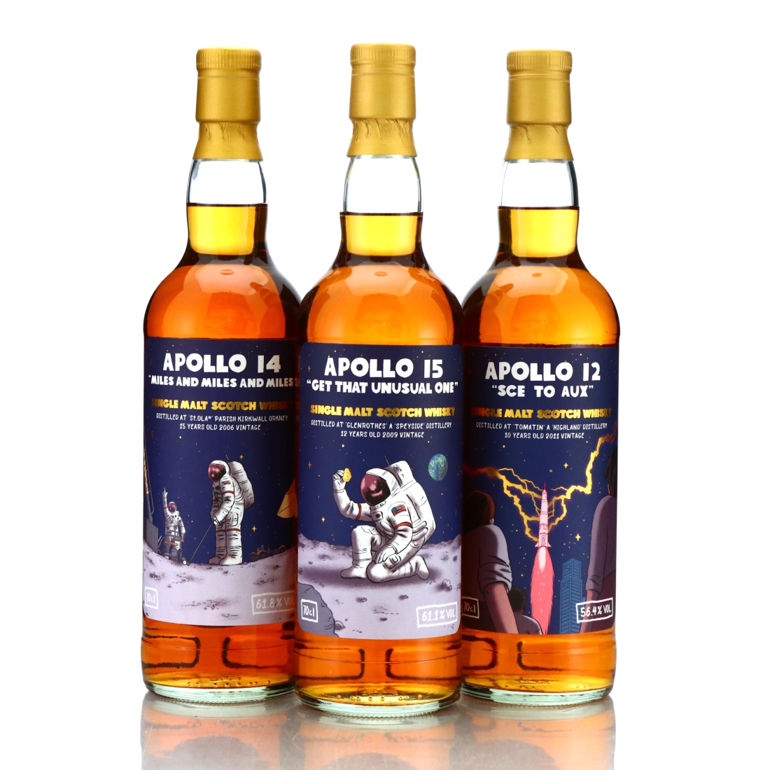 The Whisky Barrel Apollo Mission 3 x 70cl