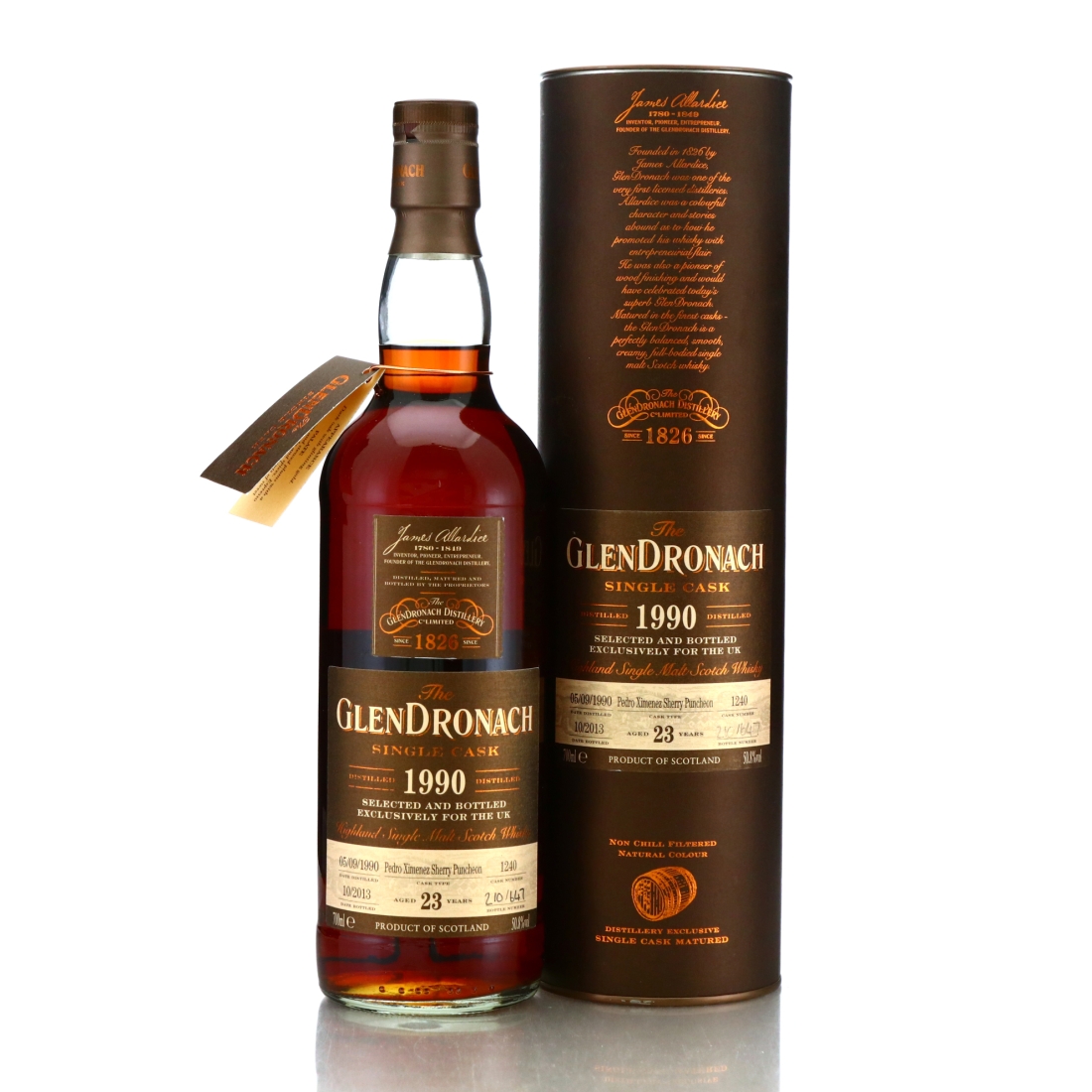 Glendronach 1990 Single PX Cask 23 Year Old #1240 / UK