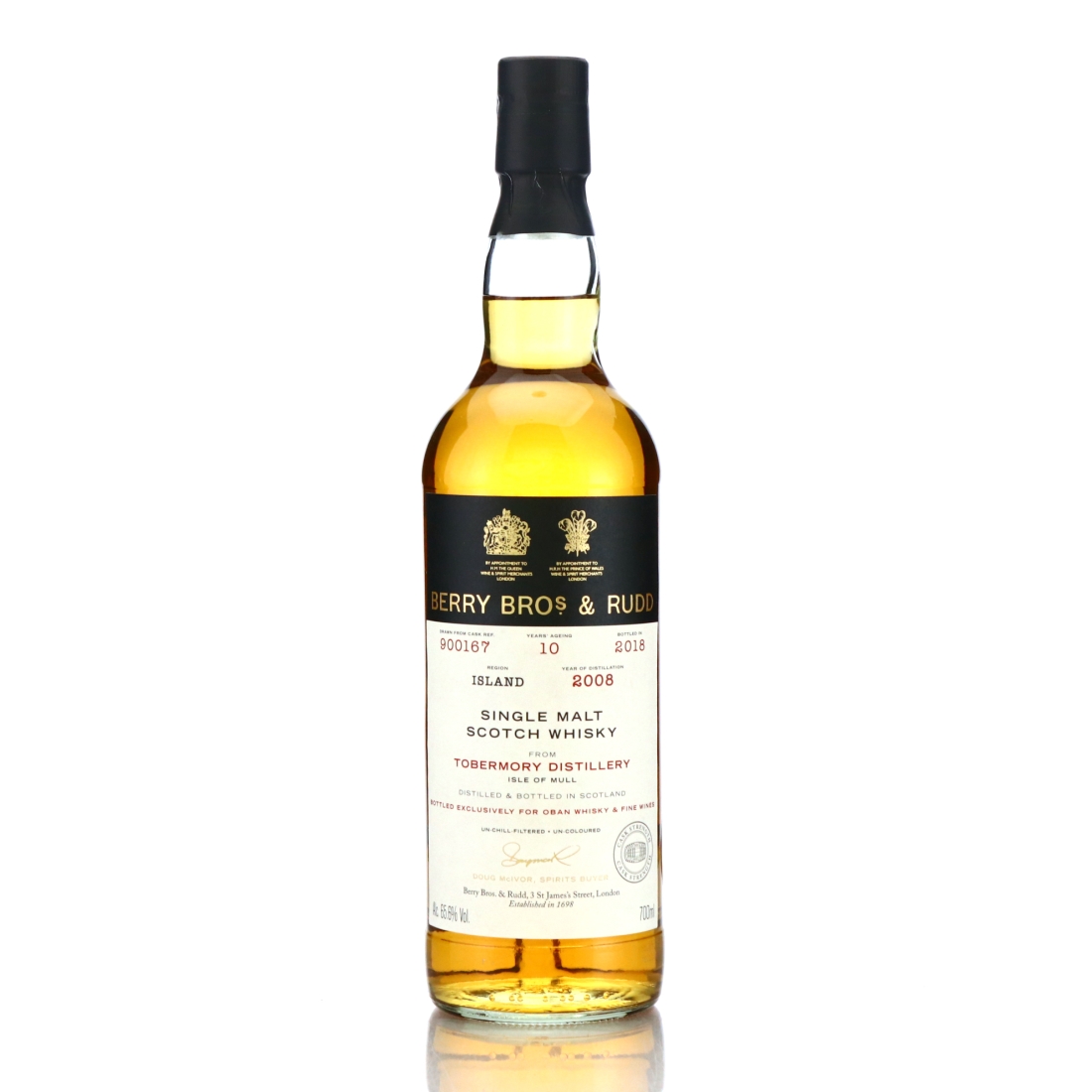 Tobermory 2008 Berry Brothers and Rudd 10 Year Old / OW&FW