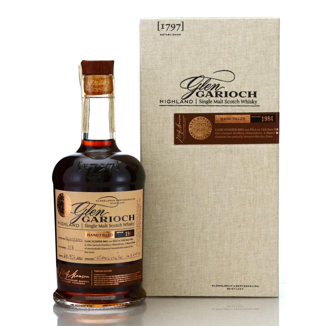 Glen Garioch 1984 Hand Filled 37 Year Old Cask #8802 / Sherry Butt