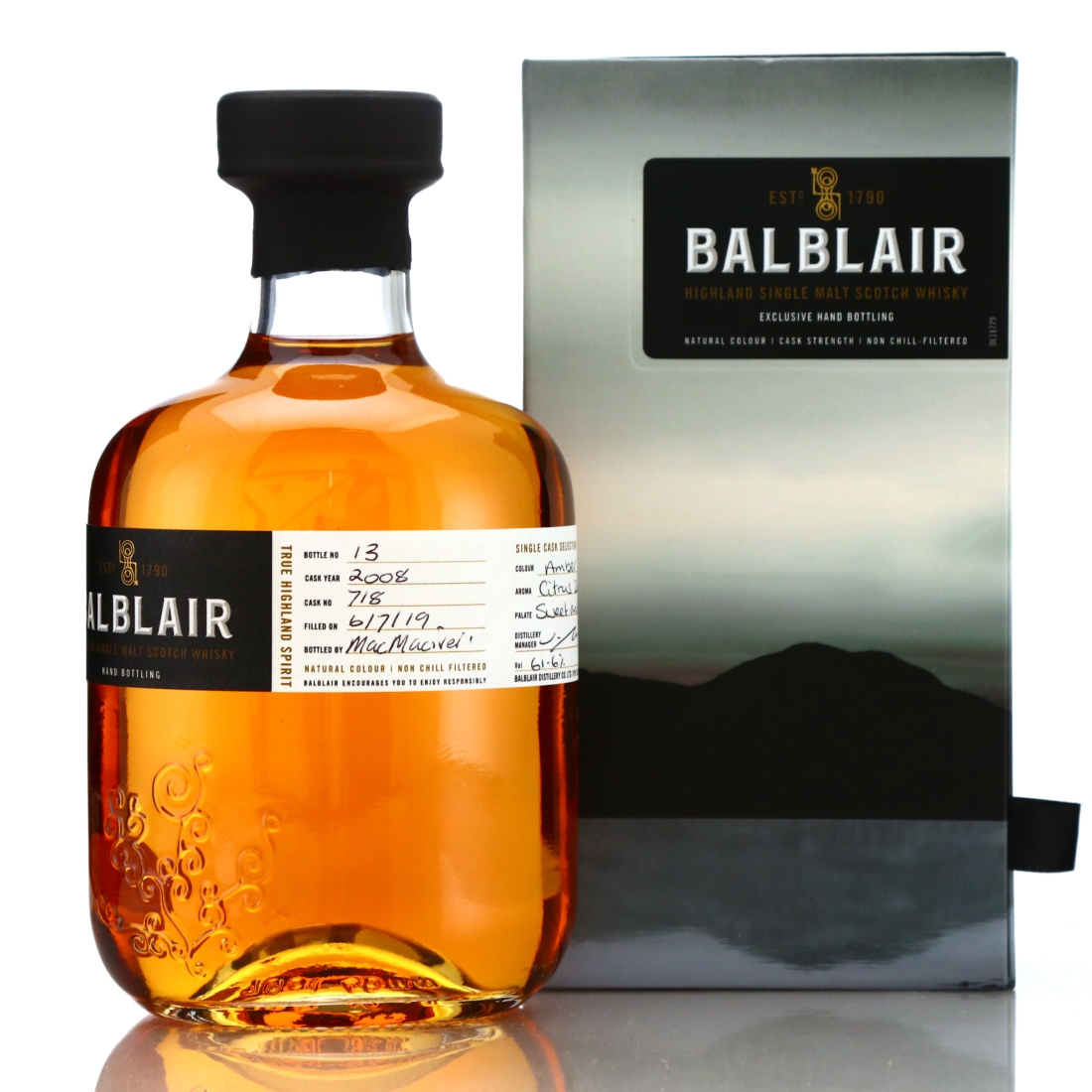 Balblair 2008 Hand Filled Cask #718