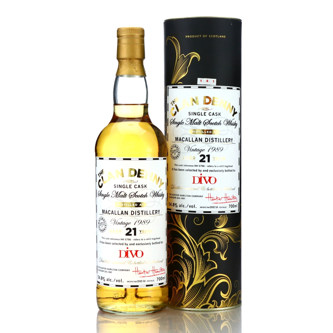 Macallan 1989 Clan Denny 21 Year Old / Divo