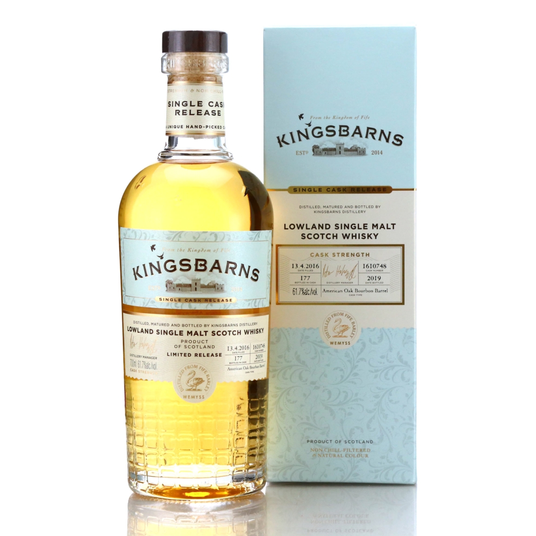 Kingsbarns 2016 Single Bourbon Cask #1610748