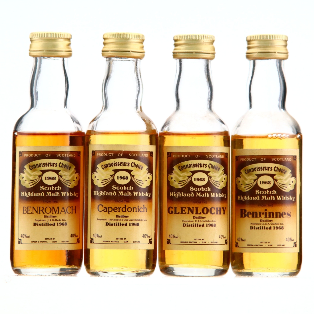 Gordon and MacPhail 1968 Miniature x 4