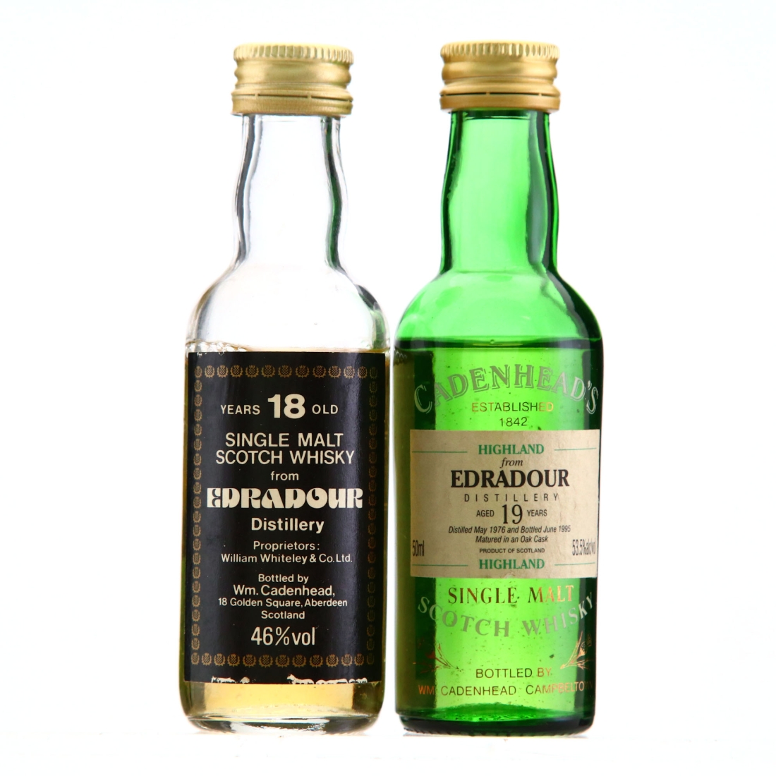 Edradour Cadenhead's Miniature x 2