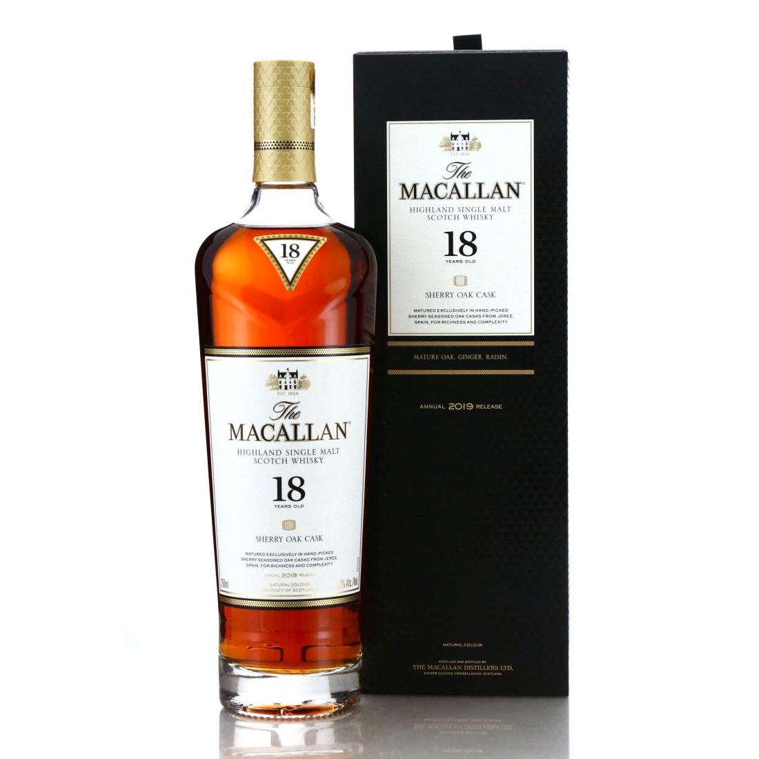 Macallan 18 Year Old Sherry Oak 2019 Release 75cl / US Import