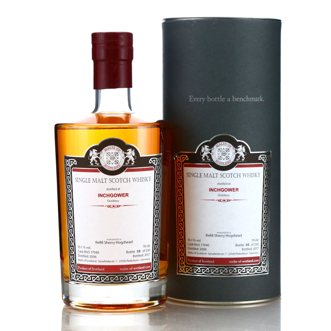 Inchgower 2006 Malts of Scotland Sherry Hogshead