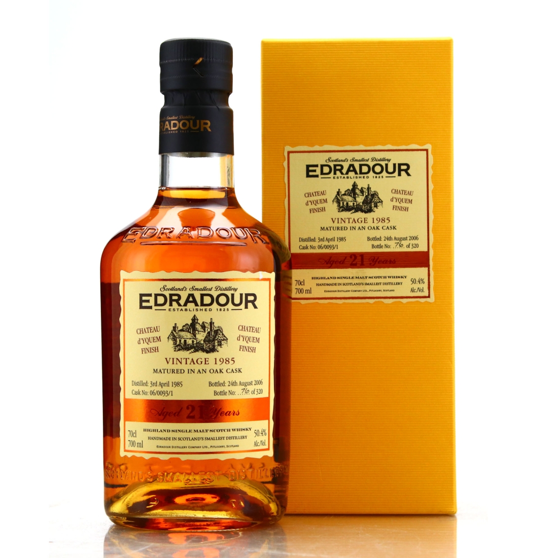 Edradour 1985 Single Chateau d'Yquem Cask Finish 21 Year Old #06/0093/1
