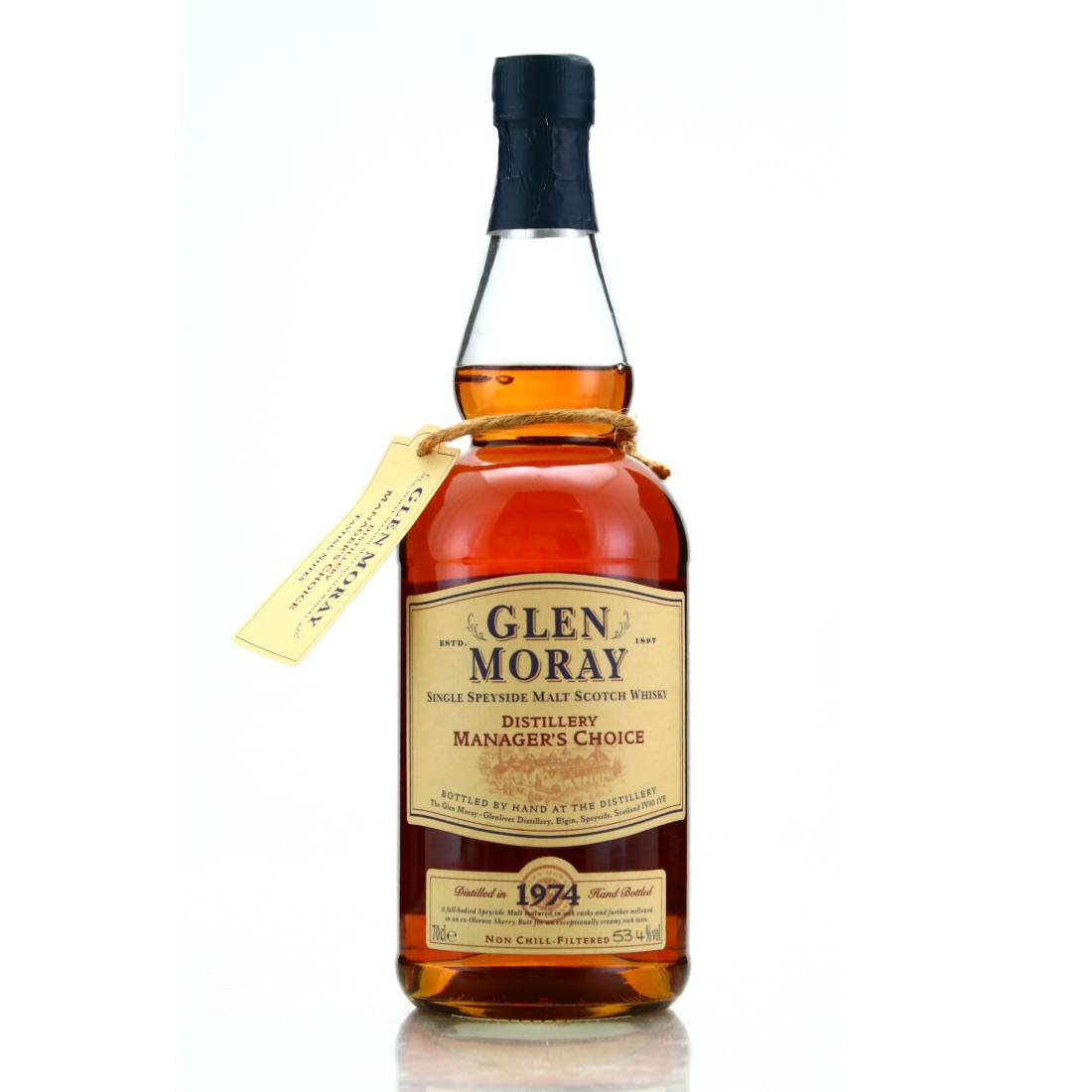 Glen Moray 1974 Distillery Manager's Choice - Signed