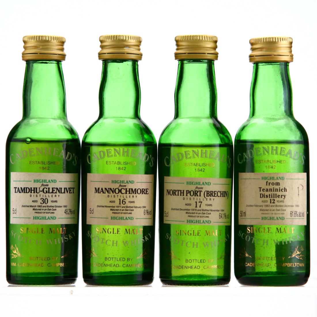 Cadenhead's Miniature x 4 / includes North Port Brechin