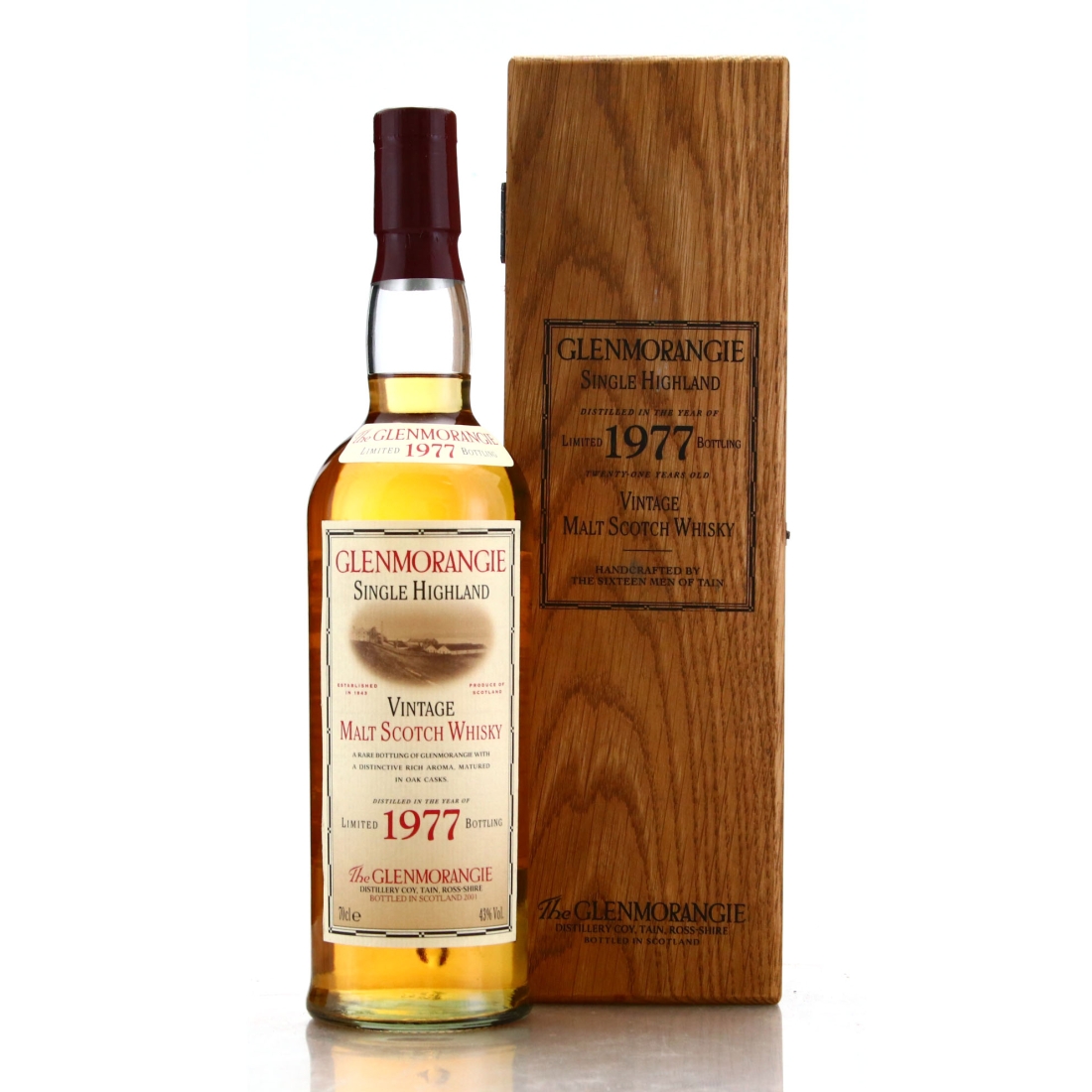 Glenmorangie 1977 21 Year Old / 2001 Edition