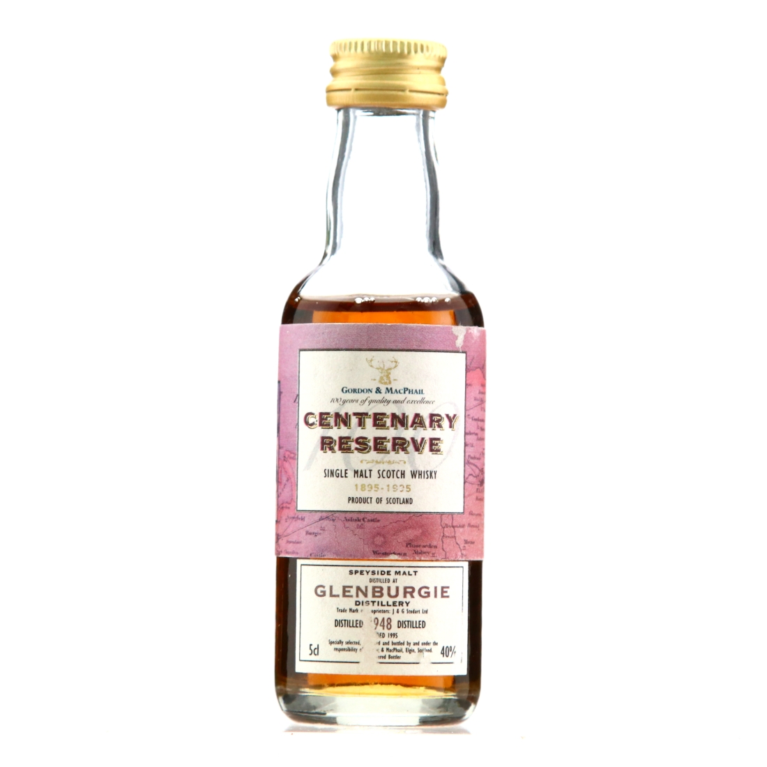 Glenburgie 1948 Gordon and MacPhail Centenary Reserve Miniature