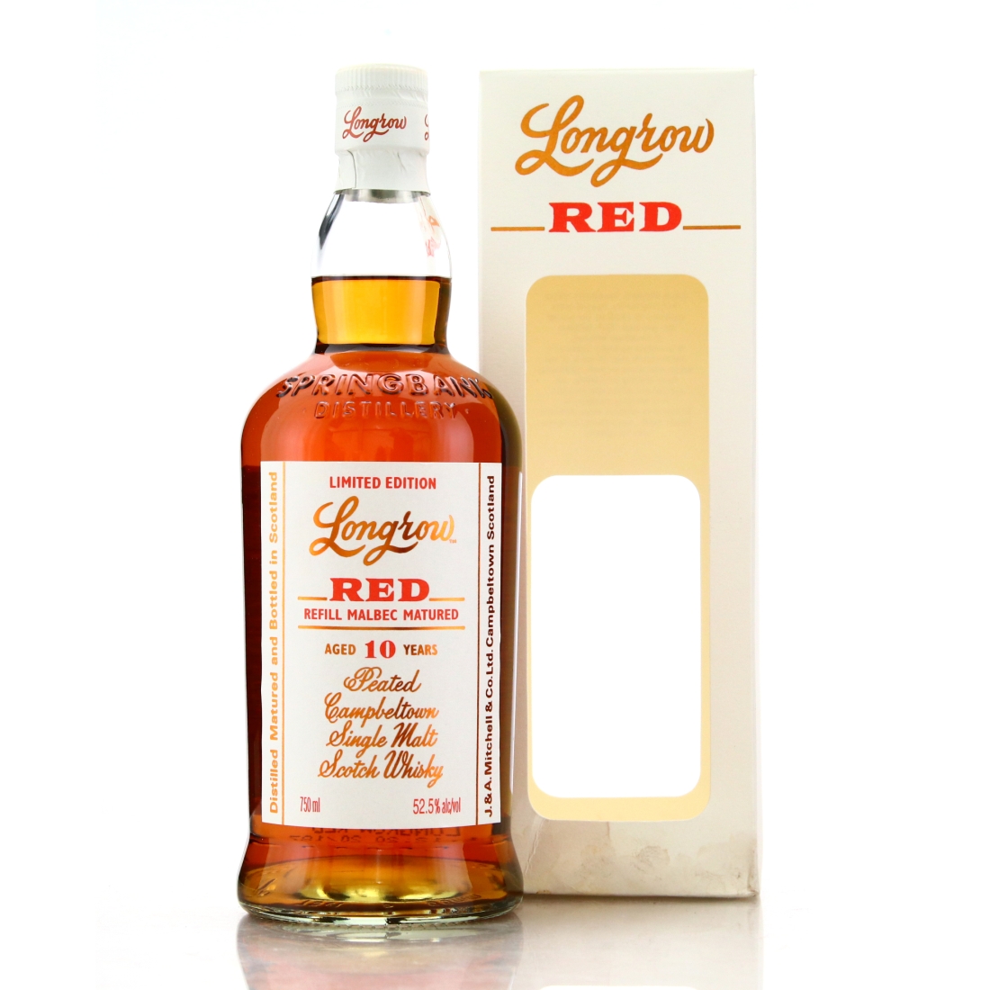 Longrow Red 10 Year Old Refill Malbec 75cl / US Import