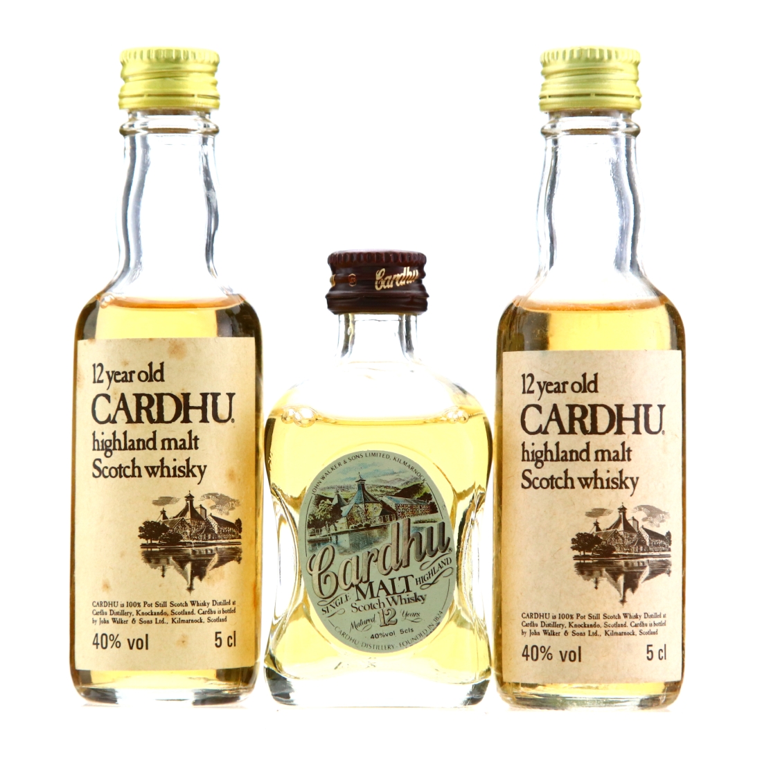 ​​​​​​​Cardhu 12 Year Old Miniature x 3