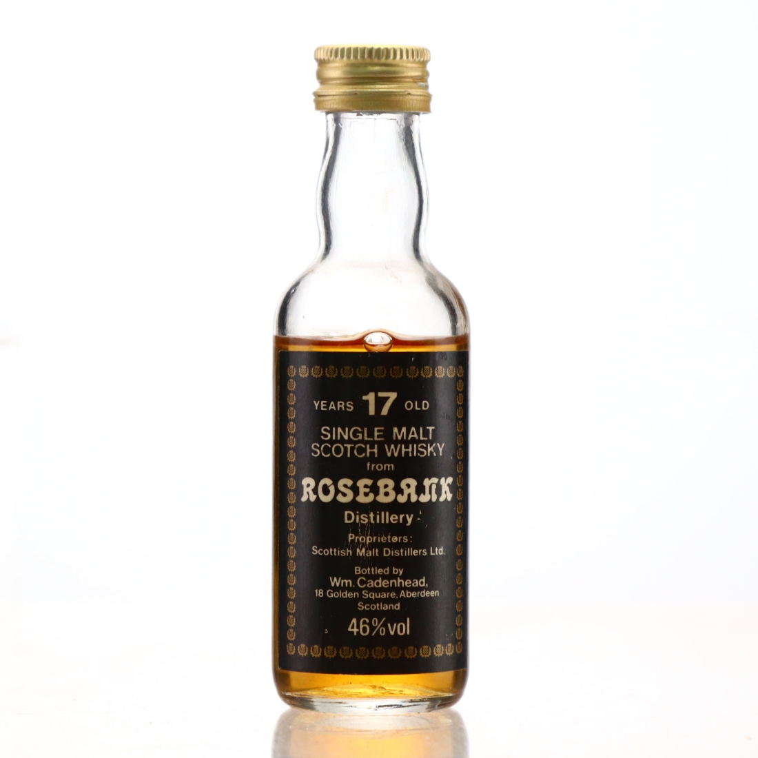Rosebank 17 Year Old Cadenhead's Miniature 1980s