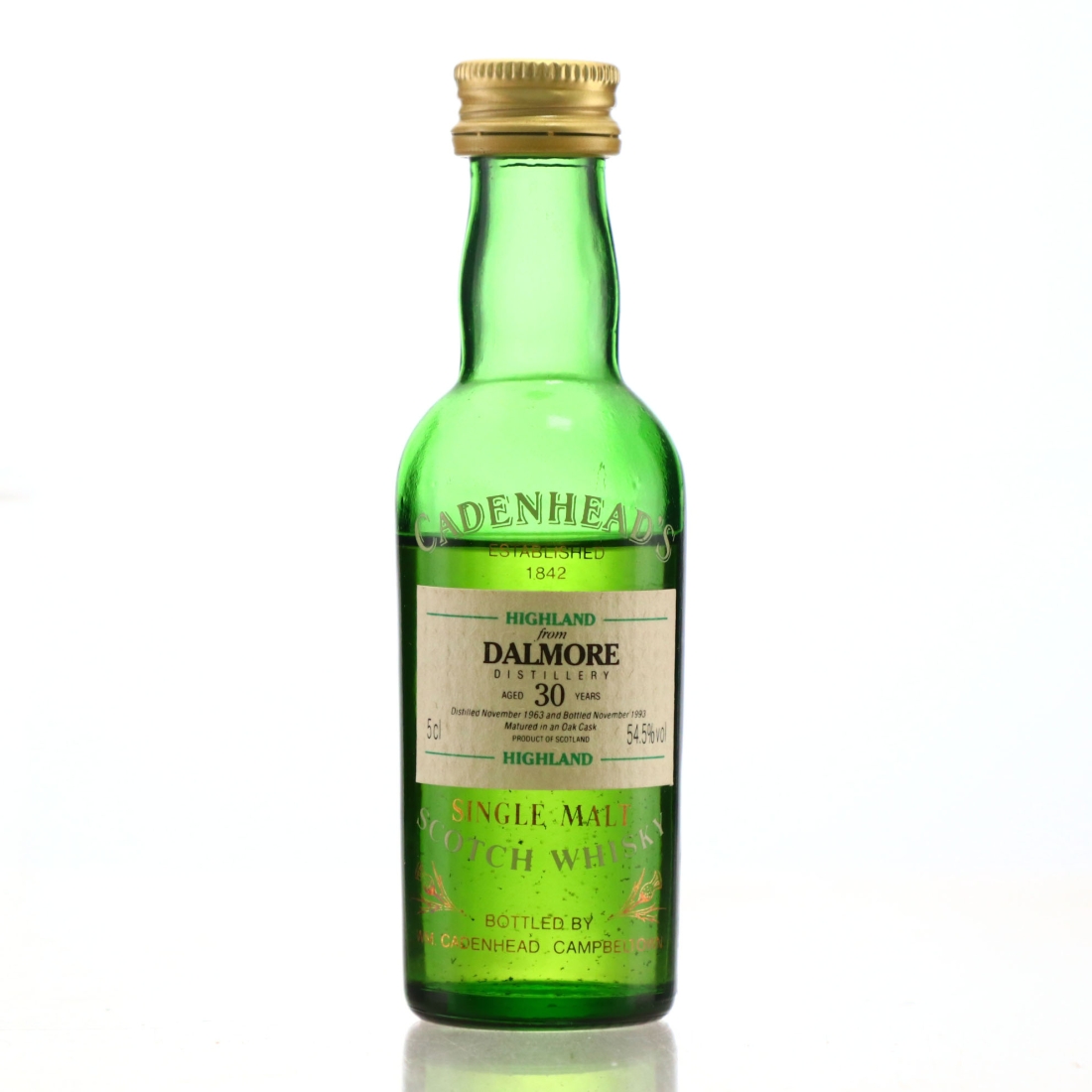 Dalmore 1963 Cadenhead's 30 Year Old Miniature