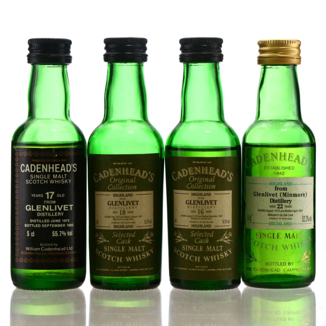 Glenlivet Cadenhead's Miniature x 4