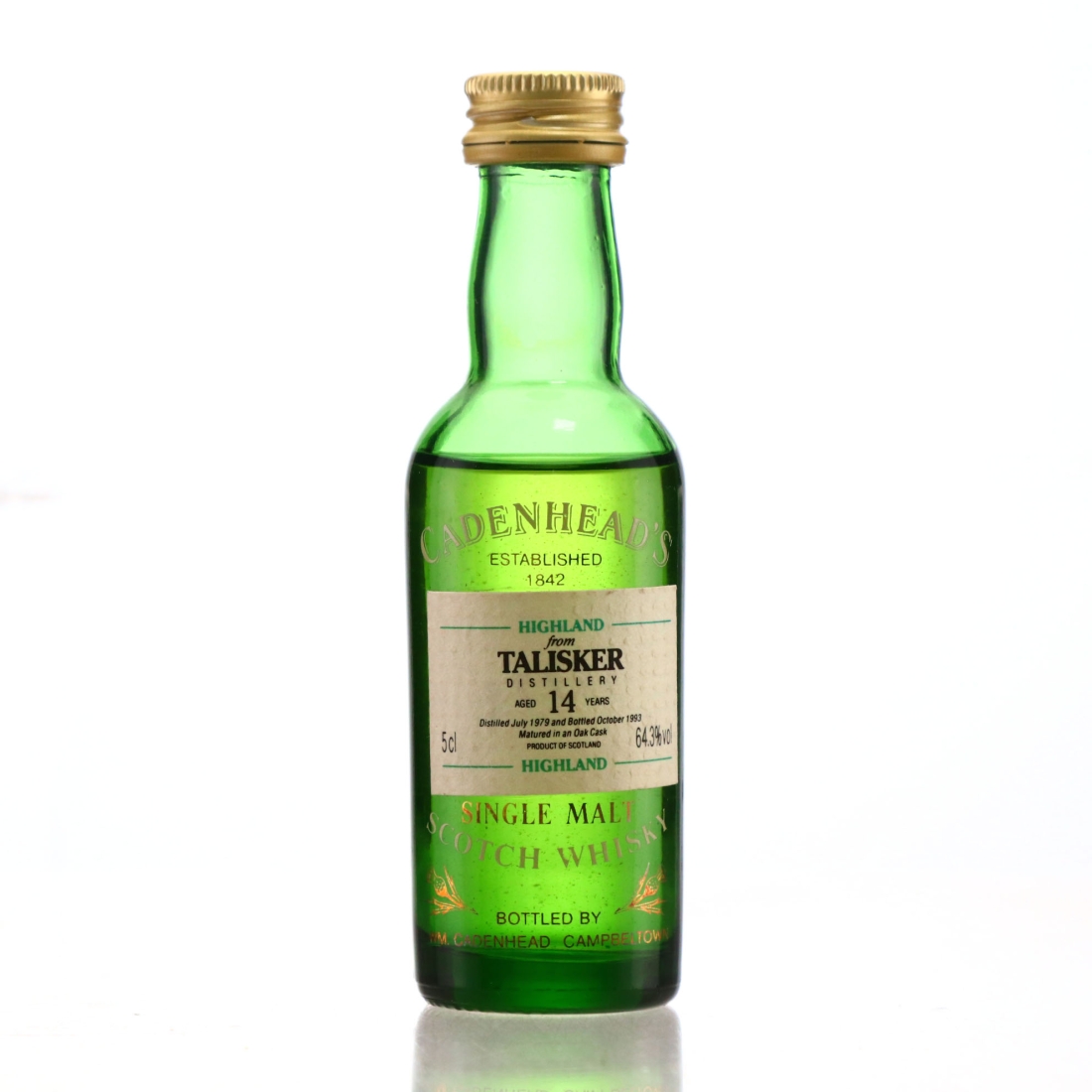 Talisker 1979 Cadenhead's 14 Year Old Miniature