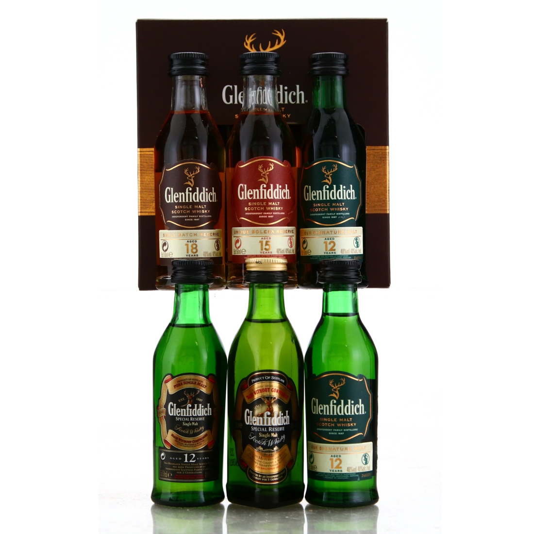 Glenfiddich Miniatures x 6