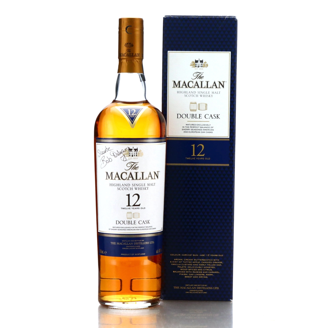 Macallan 12 Year Old Double Cask / Signed by Bob Dalgarno