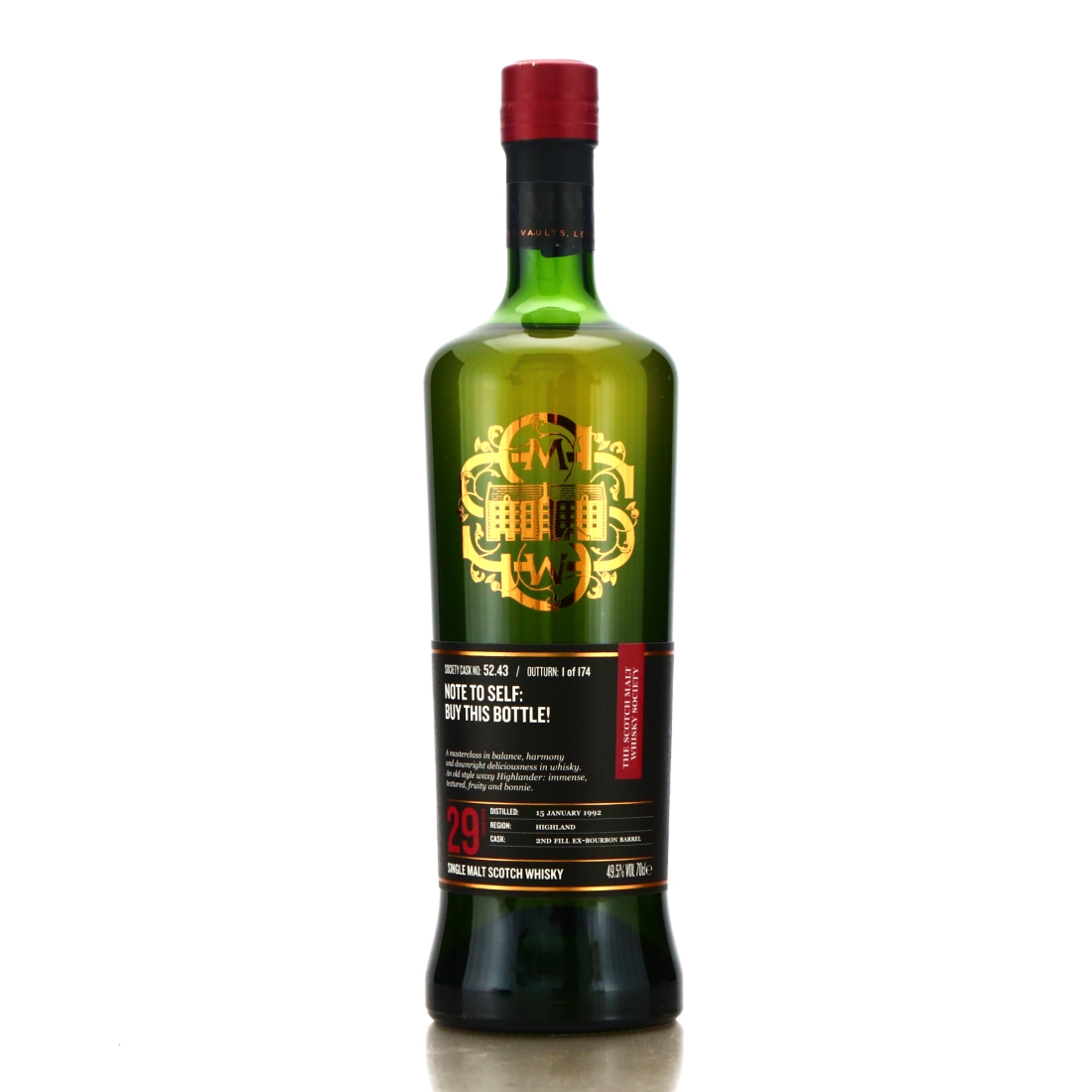 Old Pulteney 1992 SMWS 29 Year Old 52.43