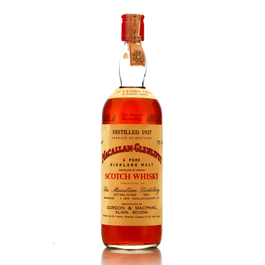 Macallan 1937 Gordon and MacPhail 35 Year Old / Edward and Edward