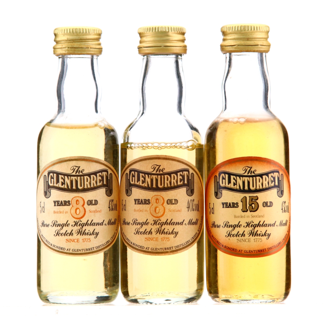 Glenturret Miniatures x 3