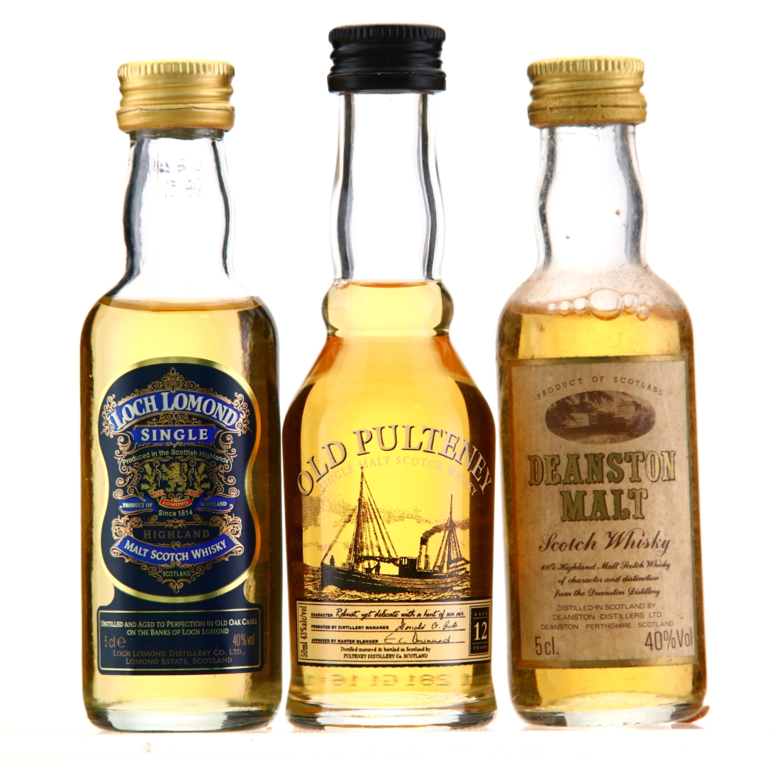 Highland Single Malt Miniatures x 3