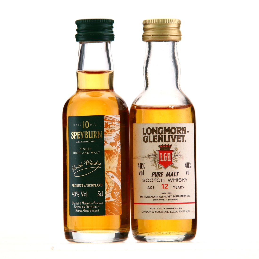 Speyside Single Malt Miniatures x 2