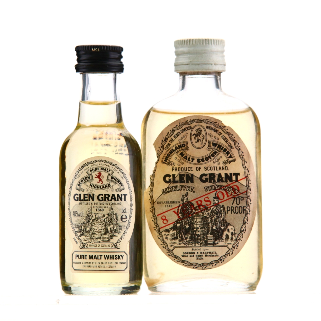 Glen Grant Miniatures x 2