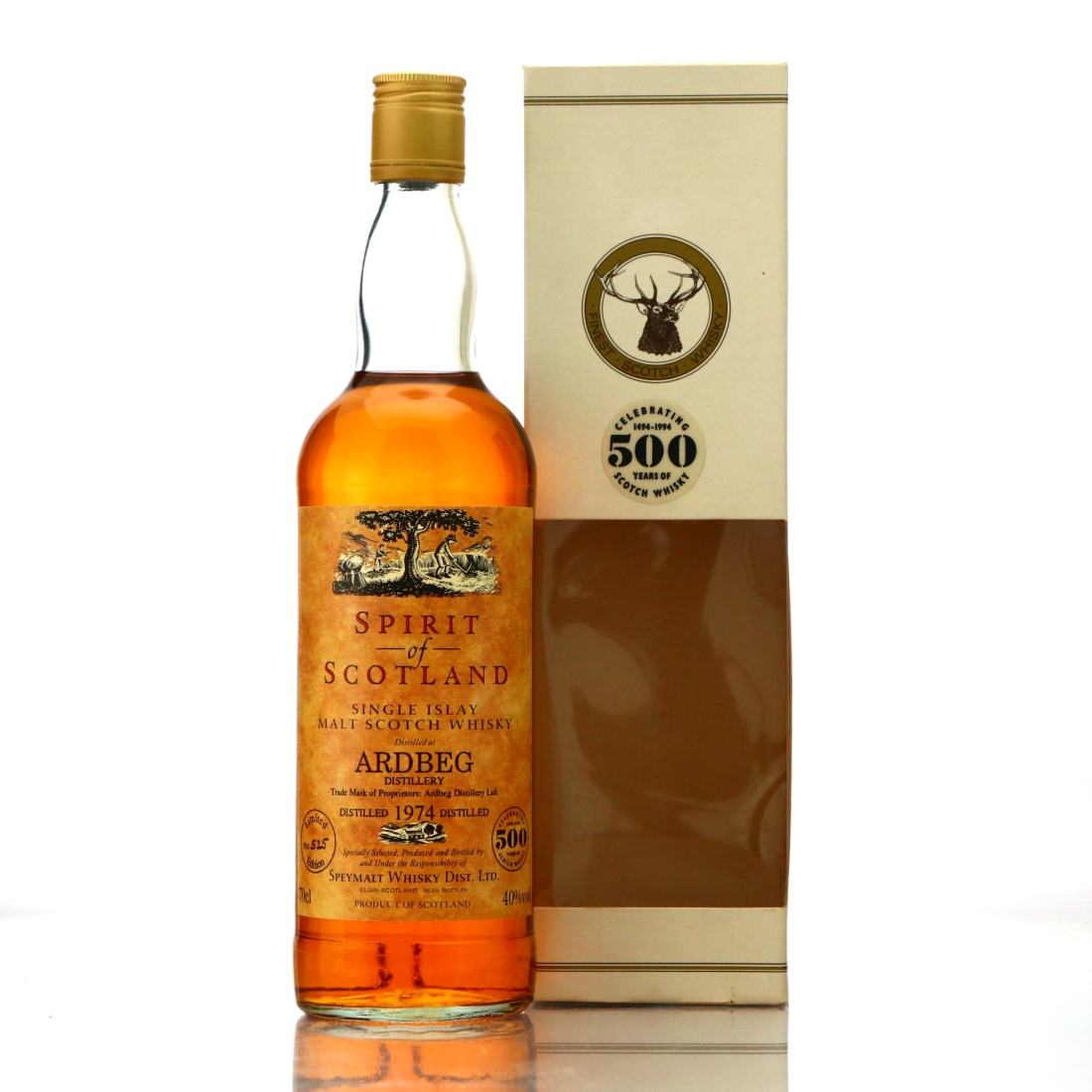 Ardbeg 1974 Gordon and MacPhail Spirit of Scotland / 500 Years of Scotch