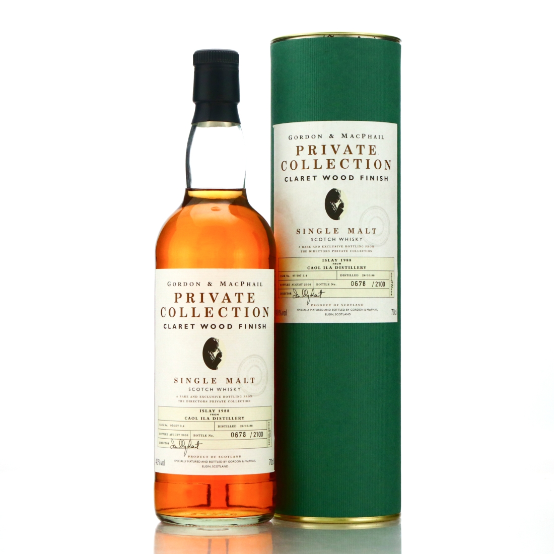 Caol Ila 1988 Gordon and MacPhail Private Collection / Claret Wood Finish