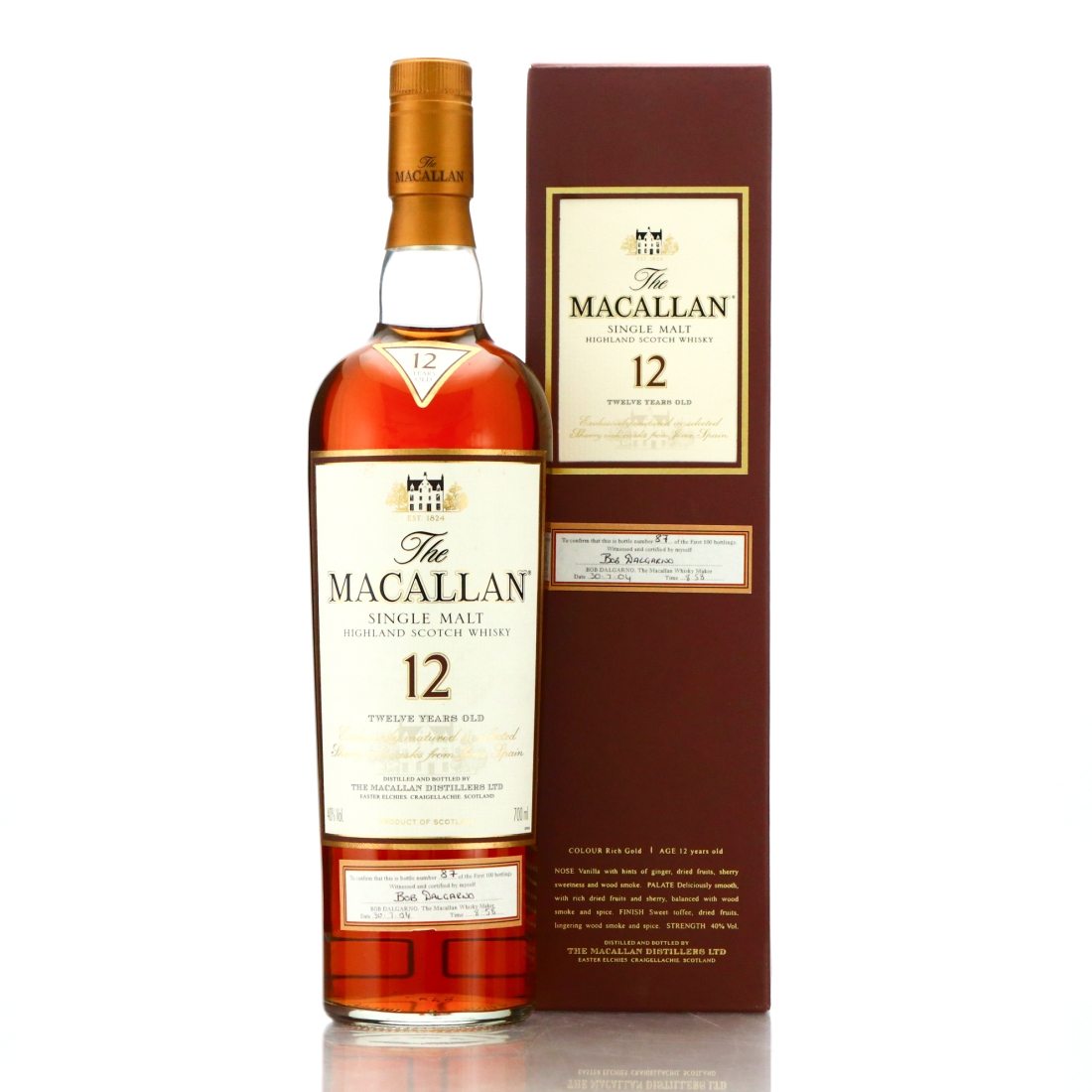 Macallan 12 Year Old First 100 Bottles 2004
