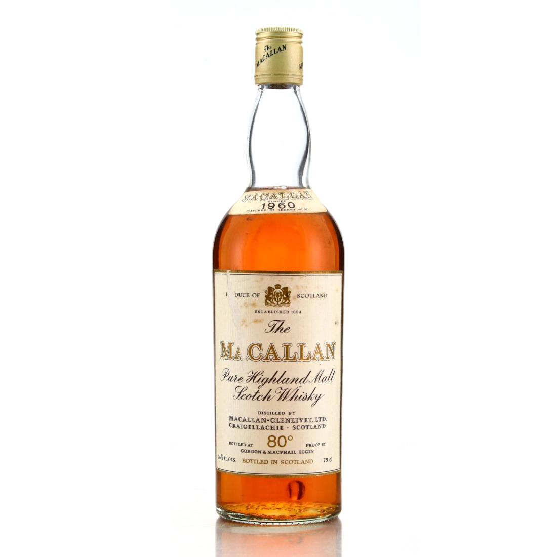 Macallan 1960 Gordon and MacPhail 80 Proof