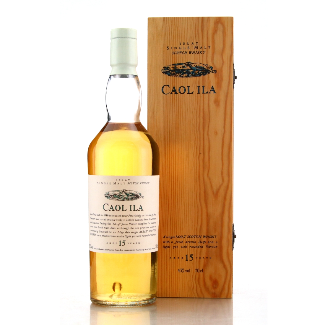 Caol Ila 15 Year Old Flora and Fauna White Cap / Wooden Box