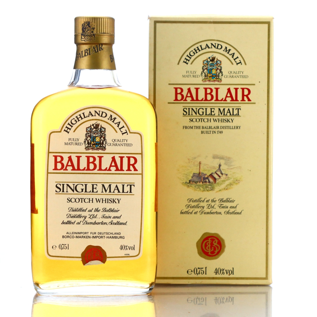 Balblair Single Malt 1980s / German Import