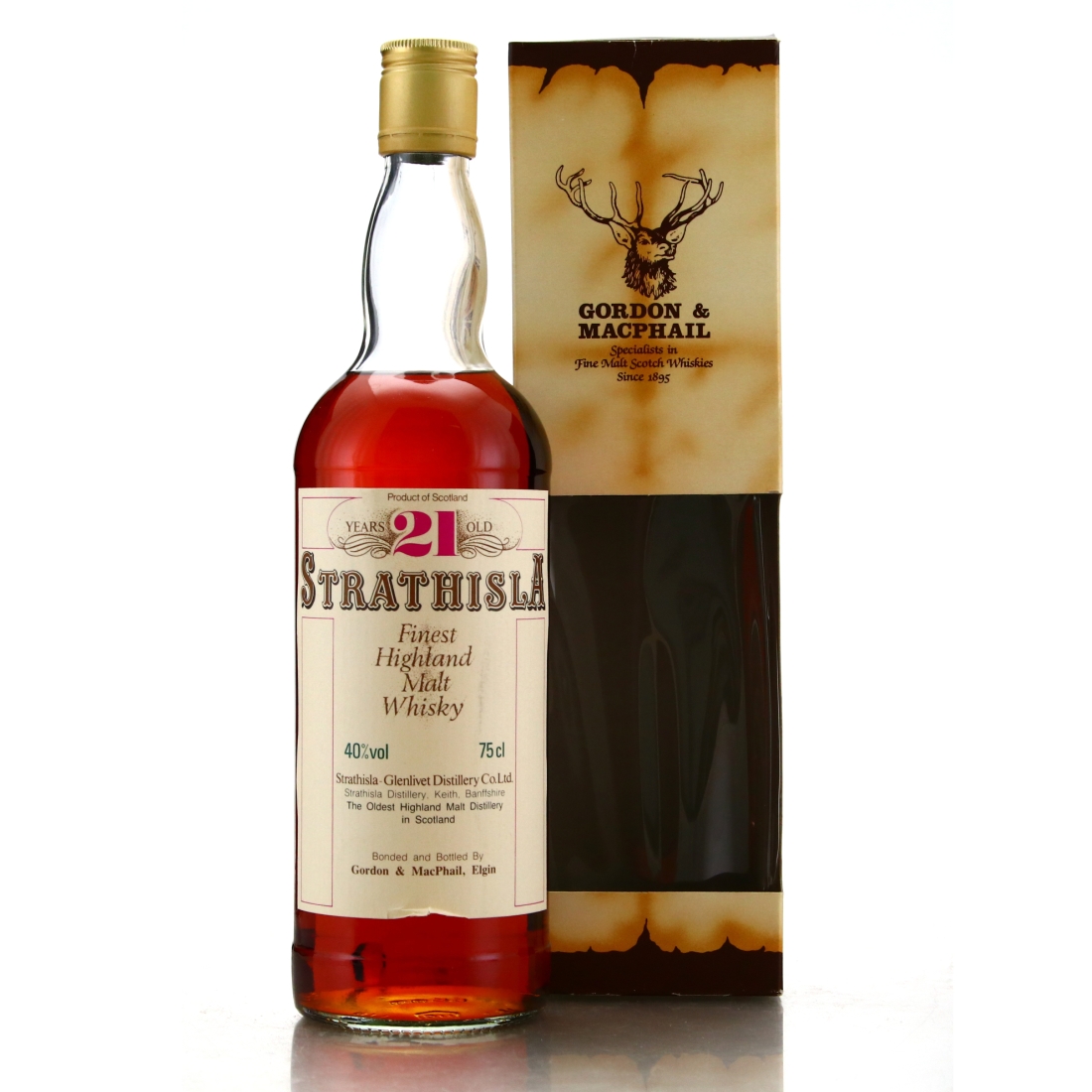 Strathisla 21 Year Old Gordon and MacPhail 1980s