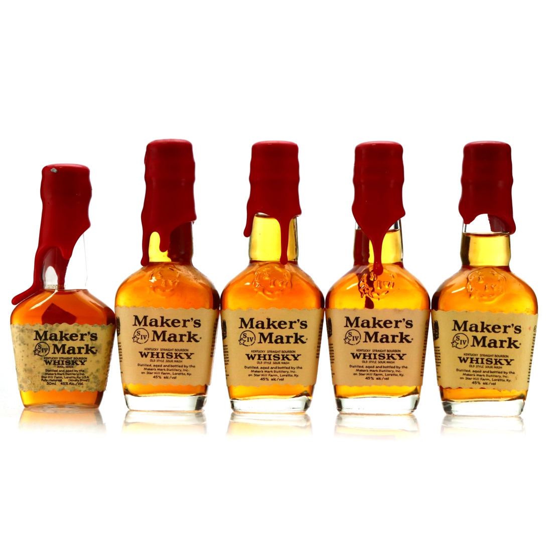 Maker's Mark Miniature x 5