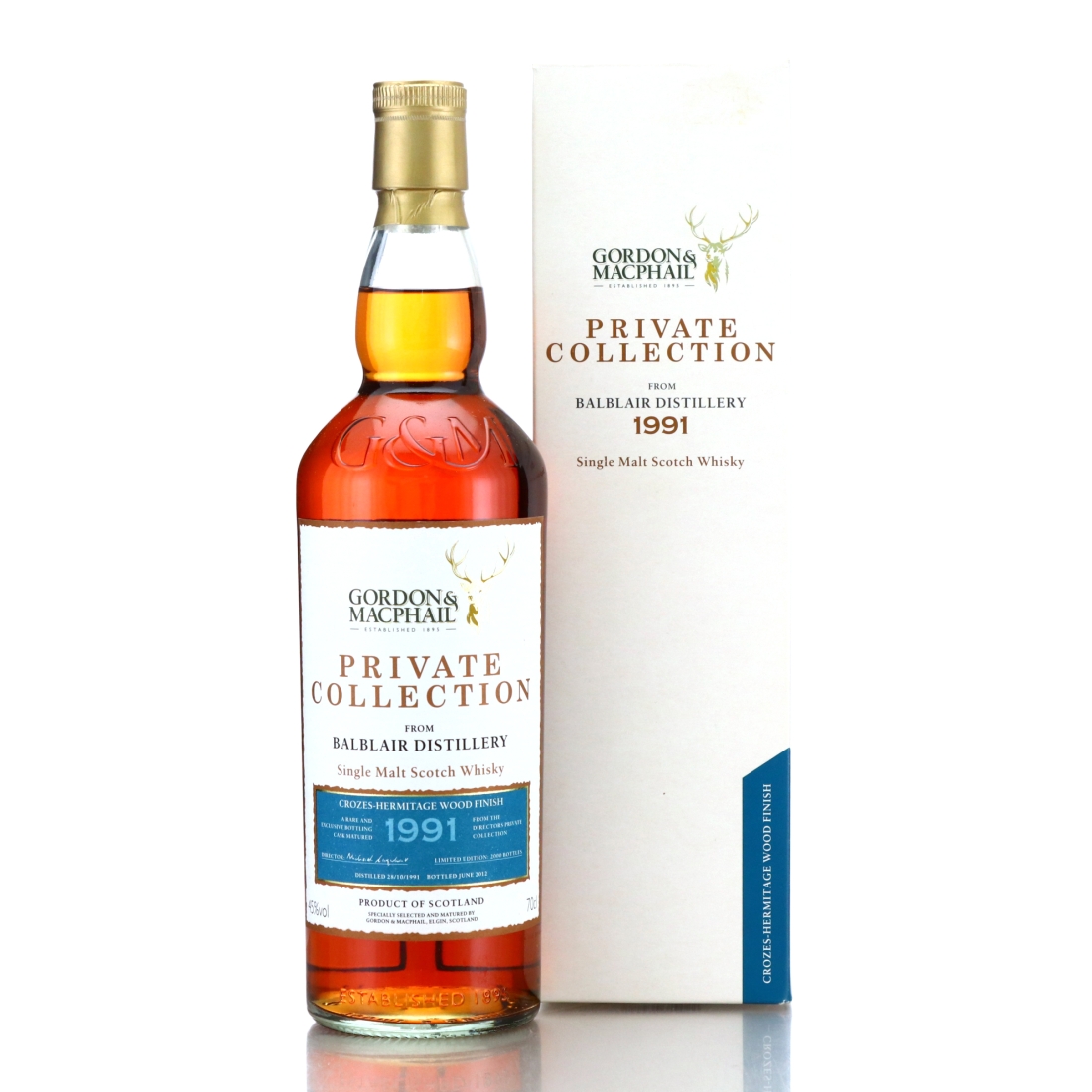 Balblair 1991 Gordon and MacPhail Private Collection / Crozes-Hermitage Wood Finish