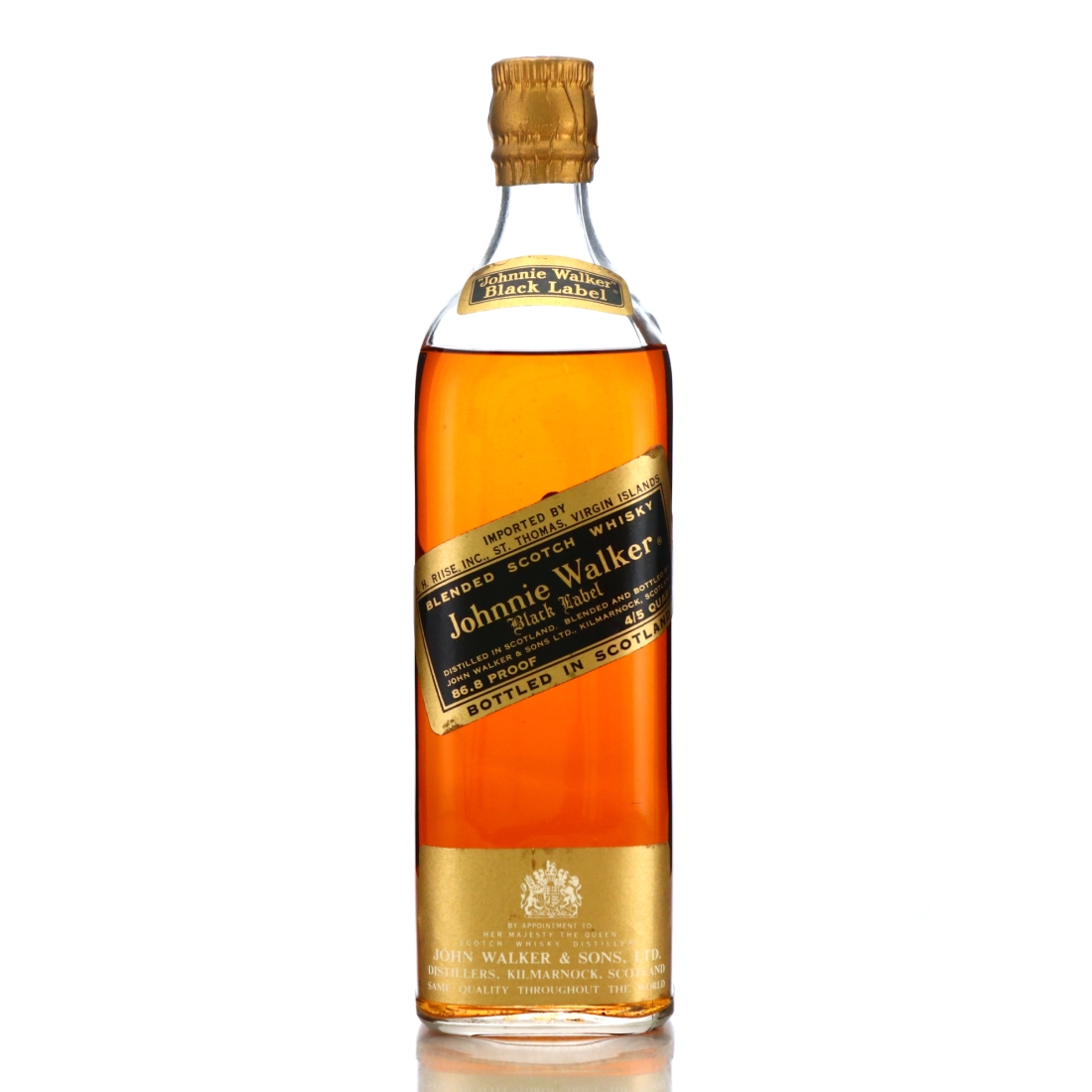 Johnnie Walker Black Label 1970s / US Virgin Islands Import