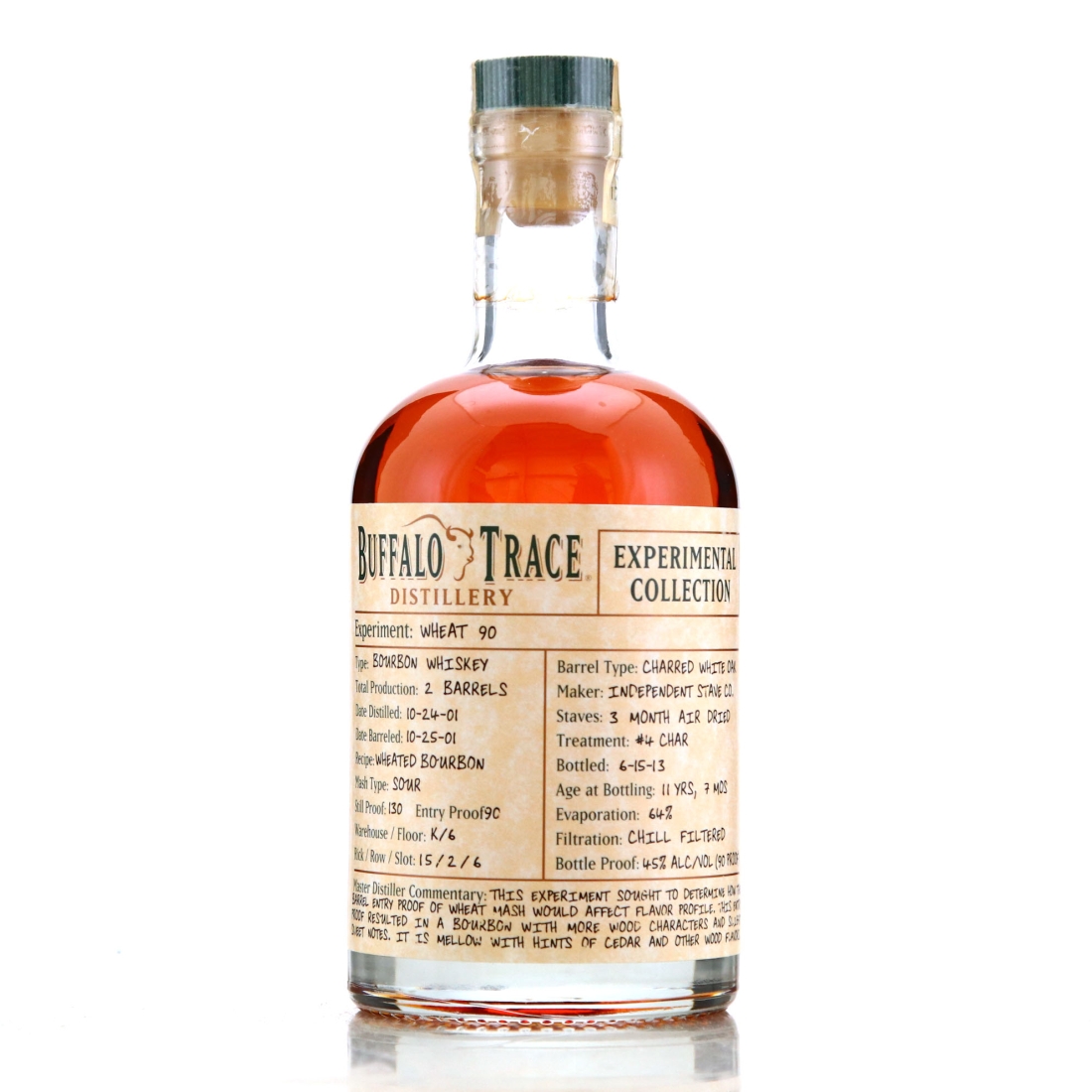 Buffalo Trace 2001 Experimental Collection 11 Year Old 37.5cl / Wheat 90