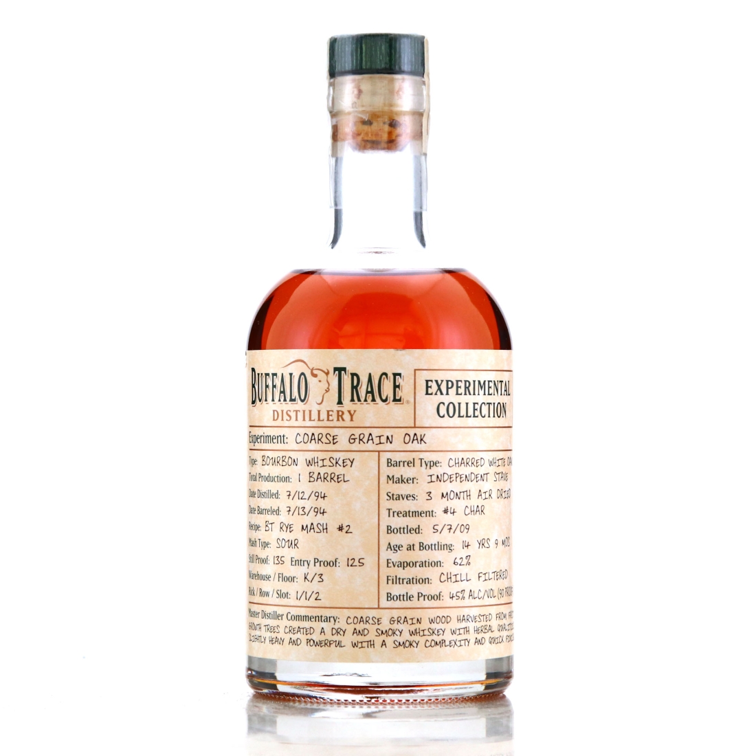 Buffalo Trace 1994 Experimental Collection 14 Year Old 37.5cl / Coarse Grain Oak