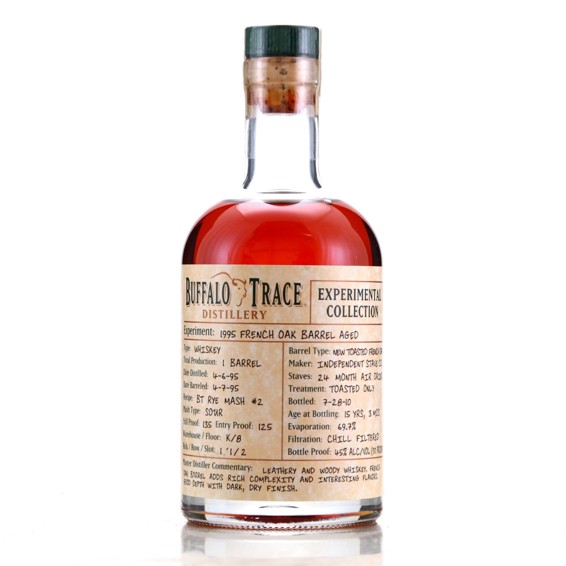 Buffalo Trace 1995 Experimental Collection 15 Year Old 37.5cl / French Oak Barrel Aged