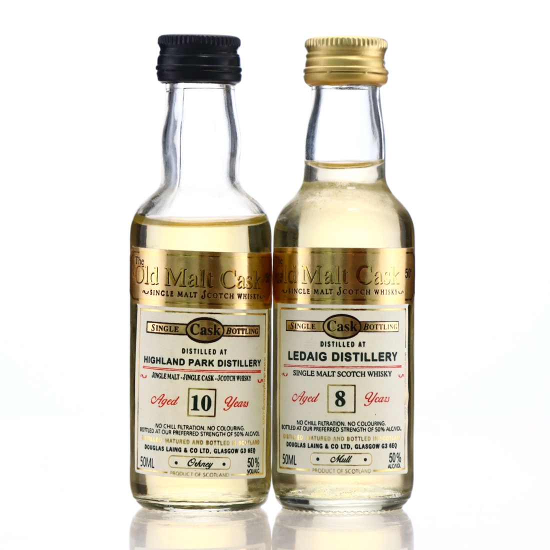 Douglas Laing Miniatures x 2 / includes Highland Park and Ledaig