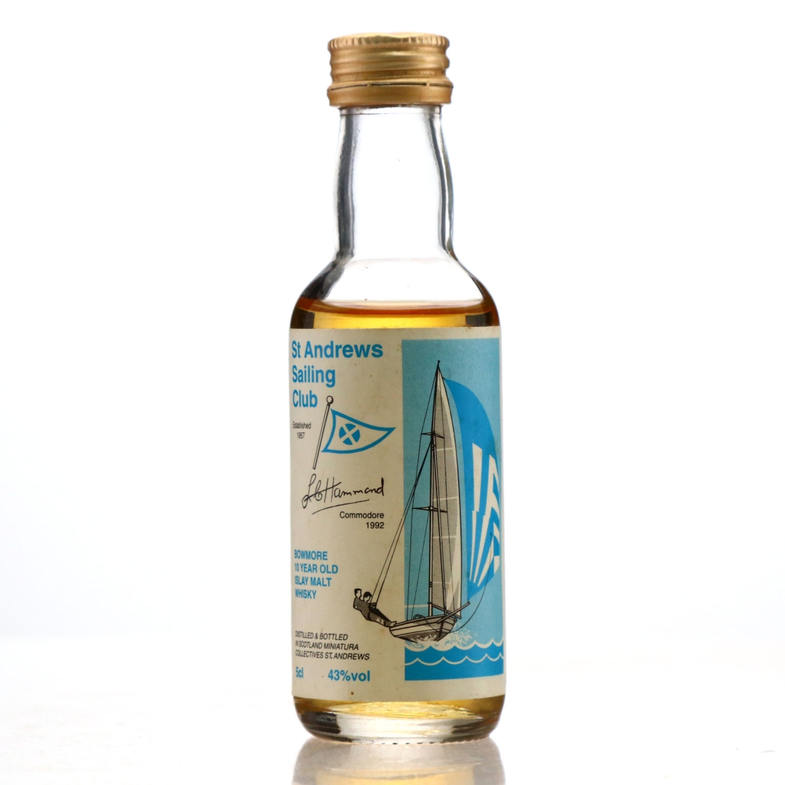 Bowmore 10 Year Old St. Andrews Sailing Club Miniature