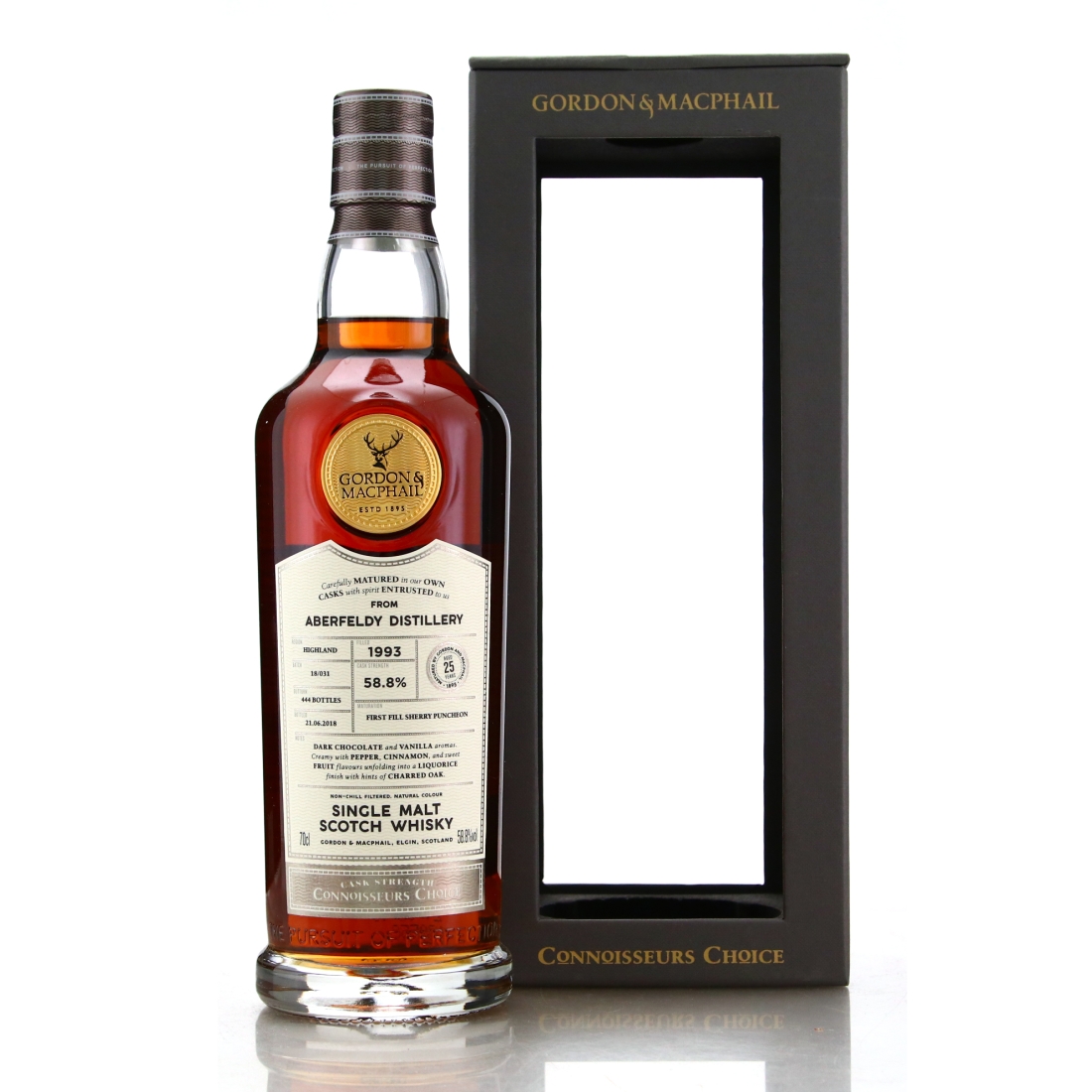 Aberfeldy 1993 Gordon and MacPhail 25 Year Old Batch #18/031