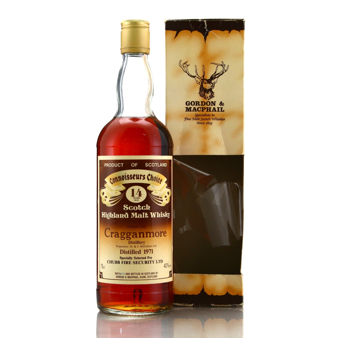 Cragganmore 1971 Gordon and MacPhail 14 Year Old / Chubb Fire Security