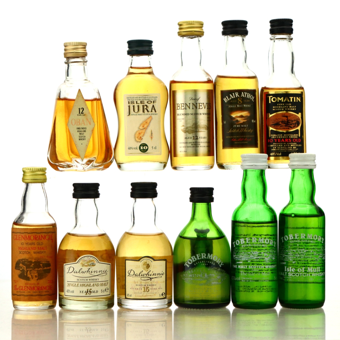 Highland & Island Single Malt Miniatures x 11
